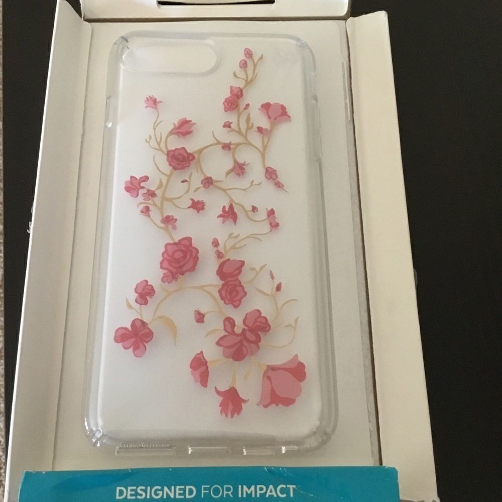 Speck Presidio Clear + Print iPhone 7+ Case (F)